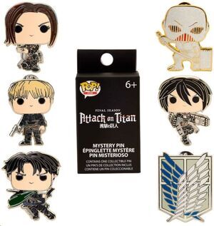 ATAQUE A LOS TITANES MYSTERY PIN ESMALTADO SEASON 4 CHARACTER