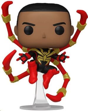 SPIDER-MAN COMICS POP! TV VINYL FIGUREN MILES IRON SPIDER  (CHASE) 9 CM