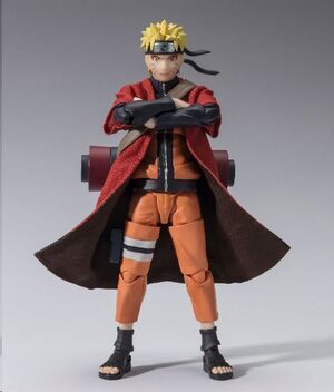 NARUTO SHIPPUDEN SH FIGUARTS FIGURA NARUTO UZUMAKI SAGE MODE SAVIOR OF KONOHA  14;5 CM