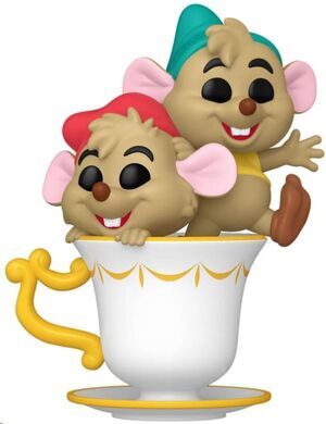 CENICIENTA 75TH ANNIVERSARY POP! DISNEY VINYL FIGURA JAQ & GUS SUS 9 CM