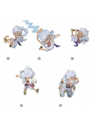 ONE PIECE WORLD COLECCION FIGURA MONKEY. D. LUFFY GEAR5 ESPECIAL METALICO 7 CM