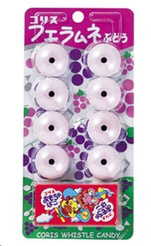 CARAMELOS CORIS WHISTLE FUE SABOR A UVA 22GR