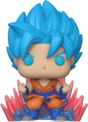 DRAGON BALL SUPER POP! ANIMATION VINYL FIGURA GOKU BLUE (KAIO-KEN X 20) (GLOW) 9 CM