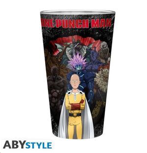ONE PUNCH MAN VASO GRANDE 400 ML UNO CONTRA TODOS