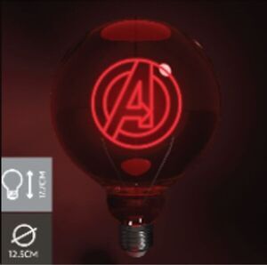 MARVEL BOMBILLA SIMBOLO AVENGERS LED NEON E27