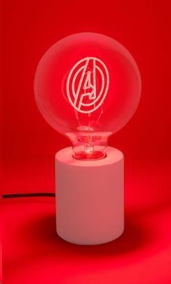 MARVEL LAMPARA Y BOMBILLA LOGO AVENGERS LED NEON E27