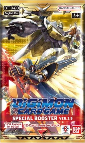 DIGIMON CARD GAME SPECIAL BOOSTER 2.5 BT19-20 SOBRE - INGL�S