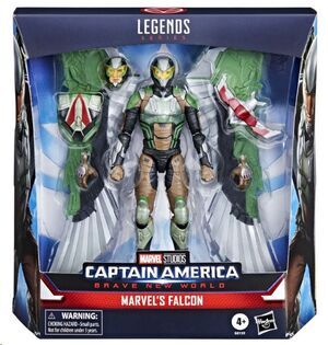 MARVEL LEGENDS SERIES FIGURA BRAVE NEW WORD CAPITAN AMERICA FALCON 15 CM