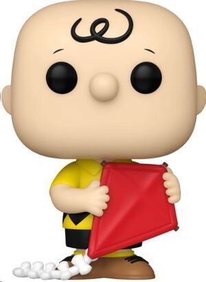 PEANUTS FIGURA POP! ANIMATION CHARLIE BROWN CON COMETA 9 CM
