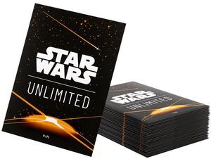 STAR WARS UNLIMITED GAMEGENIC ART SLEEVES CARD BACK ORANGE