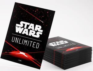 STAR WARS UNLIMITED GAMEGENIC ART SLEEVES CARD BACK RED