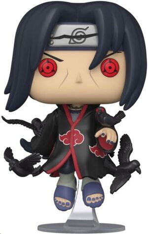 NARUTO POP! ANIMATION VINYL FIGURA ITACHI CON CUERVOS 9 CM