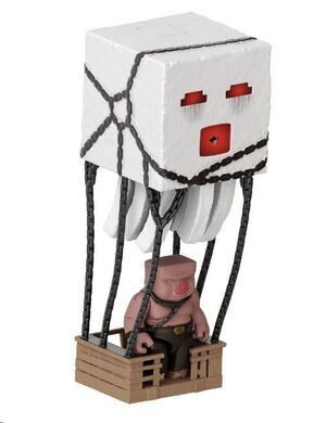 MINECRAFT MOVIE FIGURA BLAST ATTACK GHAST 25 CM