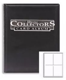 ALBUM 4 BOLSILLOS PORTFOLIO ULTRA-PRO NEGRO                                