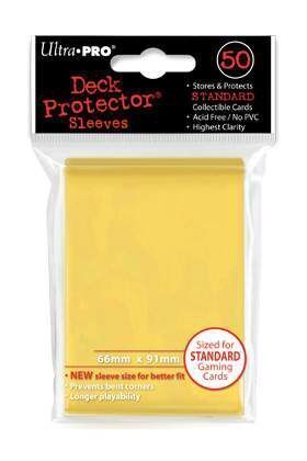 DECK PROTECTOR ULTRA PRO YELLOW (AMARILLO) (50) NUEVO TAMA�O - 66X91       