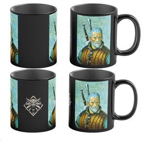 THE WITCHER III: WILD HUNT GAME ART CHRONICLES TAZA SENSITIVA AL CALOR GERALT INSPIRED BY VINCENT VAN GOGH 450 ML