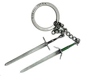 THE WITCHER III: WILD HUNT LLAVERO GERALT TWO SWORDS