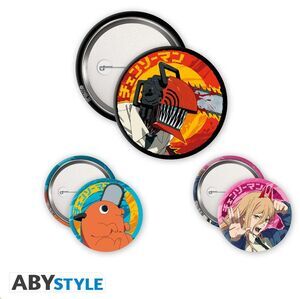 CHAINSAW MAN PAQUETE DE CHAPAS DENJI; DIABLO Y POCHITA