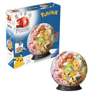 POKEMON PUZZLE 3D 72 PIEZAS BALL