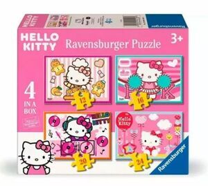 HELLO KITTY PUZZLES 4 IN A BOX DIFERENTES PIEZAS
