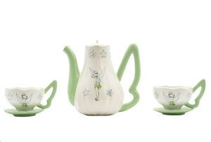 DISNEY PETER PAN TETERA CON JUEGO DE TAZAS CAMPANILLA