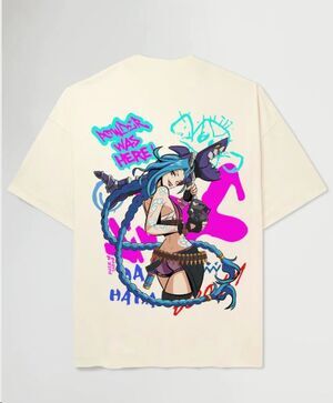 MADE IN JAPAN CAMISETA BEIGE POWDER WAS HERE! T - S