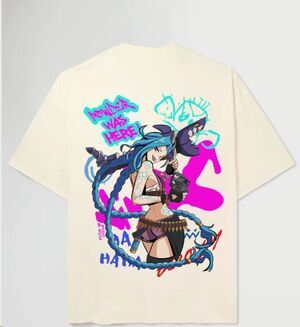 MADE IN JAPAN CAMISETA BEIGE POWDER WAS HERE! T - L