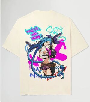 MADE IN JAPAN CAMISETA BEIGE POWDER WAS HERE! T - XXL