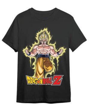 DRAGON BALL Z CAMISETA NEGRA GOKU SUPER SAIYAN T - S
