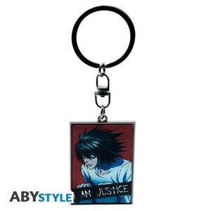 DEATH NOTE LLAVERO MET�LICO 4;8 CM JUSTICIA LENTICULAR