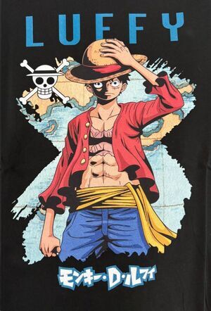 ONE PIECE CAMISETA MAPA LUFFY T - M