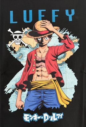 ONE PIECE CAMISETA MAPA LUFFY T - XL