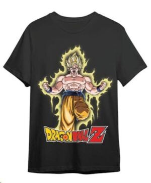 DRAGON BALL Z CAMISETA NEGRA GOKU SUPER SAIYAN T - M