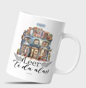 LEER TE DA ALAS TAZA