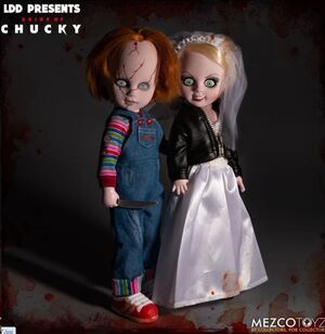 CHUCKY & TIFFANY SET 2 FIGURA 25 CM CHUCKY LIVING DEAD DOLLS                  