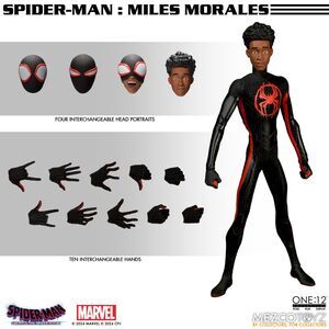 SPIDERMAN ACROSS THE SPIDERMAN VERSE MILES MORALES FIGURA 17 CM