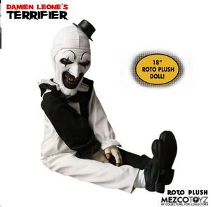 ART THE CLOWN MU�ECO DAMIEN LEONE�S TERRIFIER PAYASO ASESINO 45 CM