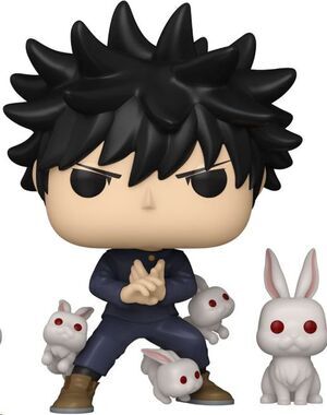 JUJUTSU KAISEN FIGURA POP! & BUDDY VINYL MEGUMI & CONEJOS 9 CM