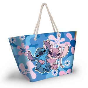 BOLSA PLAYA LILO Y STITCH DISNEY STITCH Y ANGELA