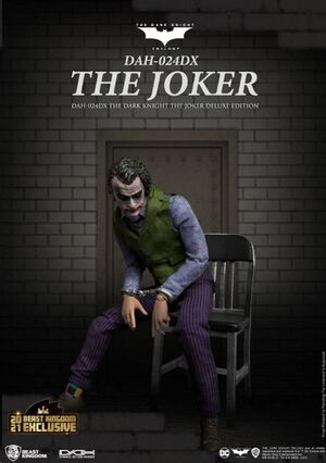 BATMAN EL CABALLERO OSCURO FIGURA DYNAMIC 8CTION HEROES 1/9 THE JOKER VERSI�N DELUXE 21 CM