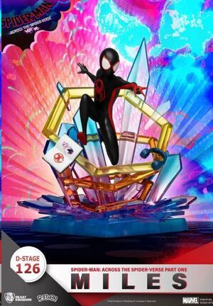 MARVEL DIORAMA PVC D-STAGE SPIDER-MAN: ACROSS THE SPIDER-VERSE PARTE UNO - MILLAS 15 CM