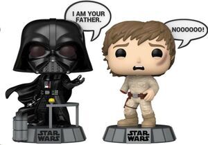 STAR WARS: SAYINGS PACK DE 2 POP! VINYL FIGURAS VADER & LUKE 9 CM