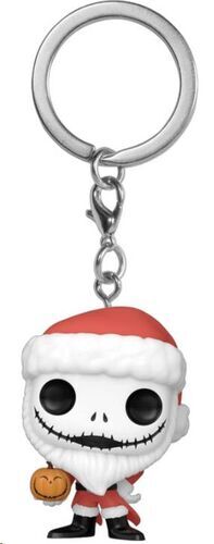 PESADILLA ANTES DE NAVIDAD LLAVEROS POCKET POP! VINYL SANTA JACK CON JACK-O-LANTERN 4 CM