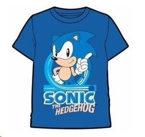SONIC THE HEDGEHOG CAMISETA AZUL SONIC T - S