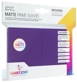 GAMEGENIC: PACK MATTE PRIME SLEEVES PURPLE (100)                           