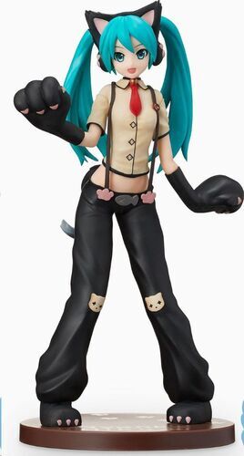 HATSUNE MIKU PROJECT DIVA ARCADE FUTURE TONE HATSUNE MIKU KITTY CAT VER. SPM FIG. 23 CM