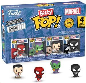 SPIDER-MAN PACK DE 4 FIGURAS BITTY POP! VINYL SERIES 1 2 CM