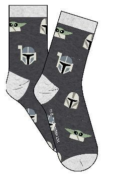STAR WARS THE MANDALORIAN CALCETINES GROGU Y MANDO (TALLA UNICA )