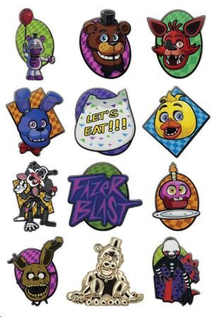 FIVE NIGHTS AT FREDDY�S PINS DE CHAPA MYSTERY PIN BADGE