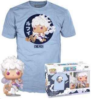 ONE PIECE POP! & TEE SET DE FIGURA Y CAMISETA LUFFY FIFTH GEAR TALLA S